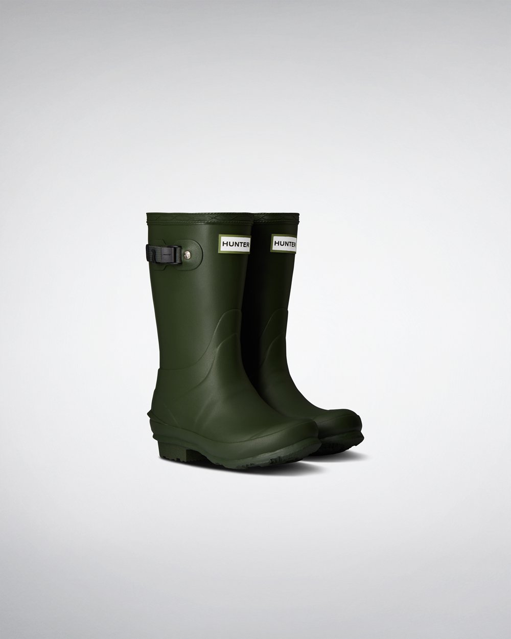 Kids Hunter Norris - Rain Boots Green - 6814-OZJPD